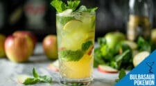 Bulbasaur Pokemon Cocktail Recipe - Refreshing Green Apple Mojito