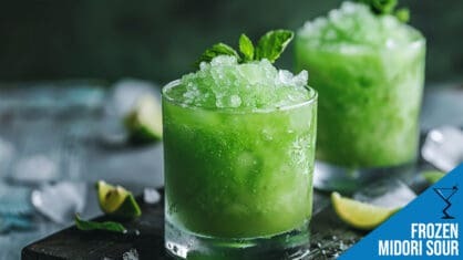 Frozen Midori Sour Recipe - Refreshing Melon Liqueur and Sour Mix