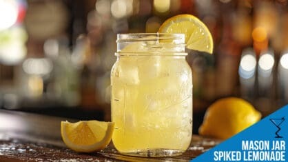 Mason Jar Spiked Lemonade Recipe - Refreshing Spring Drink