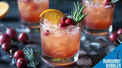 Burgundy Bubbler Cocktail Recipe - Refreshing Wine and Ginger Ale Mix
