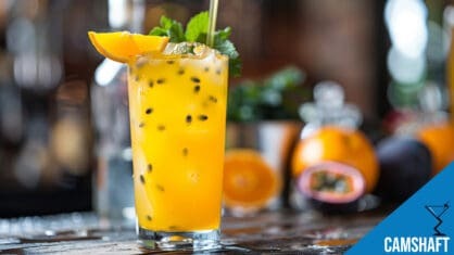 Camshaft Cocktail Recipe - Bold Vodka and Passion Fruit Mix