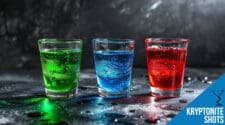 Kryptonite Shots Recipe - A Trio of Superman-Themed Delights