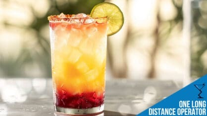 One Long Distance Operator Cocktail Recipe - Refreshing Lemon Peach Delight