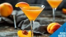 Peach Martini Cocktail Recipe - Shimmery and Delicious