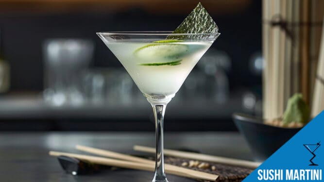 Sushi Martini Cocktail Recipe - A Unique Savory Twist