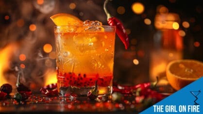 The Girl on Fire Cocktail Recipe - Bold and Fiery Delight