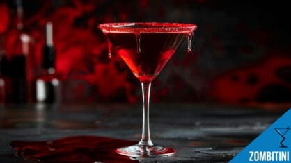 Zombitini Cocktail Recipe - A Spooky Halloween Delight